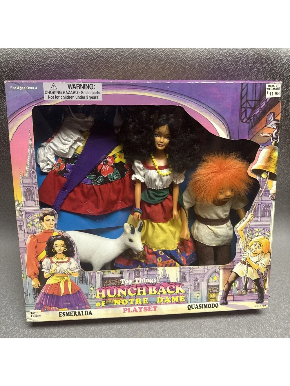 Toy Things Hunchback Of Notre Dame Esmeralda & Quasimodo Play Set Dolls #4766